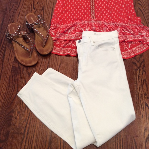 Gap stretch true skinny ankle white jeans 29Short - Picture 2 of 7